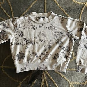 Pam & Gela Tie Dye Bejeweled Sweatshirt Sweater NEW Small